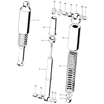 CB100 REAR SHOCK ABSORBER K2