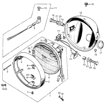 HEADLIGHT + HEADLIGHT CASE