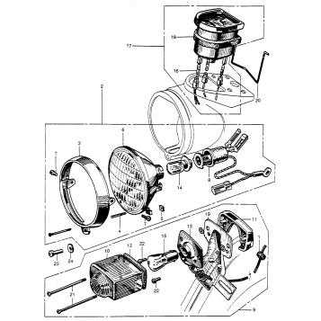 HEADLIGHT + TAILLIGHT