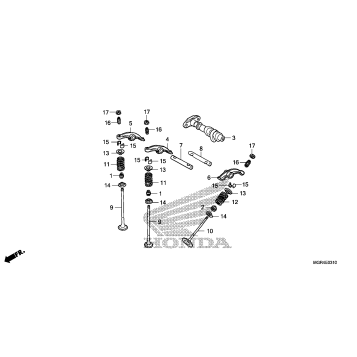 CAMSHAFT@VALVE (RR.)