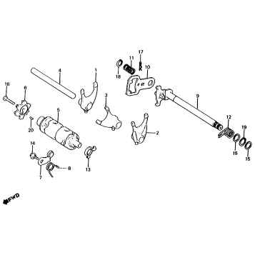 SHIFT DRUM + SHIFT FORK