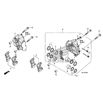 FRONT BRAKE CALIPER (2)