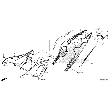SIDE COVER@REAR COWL