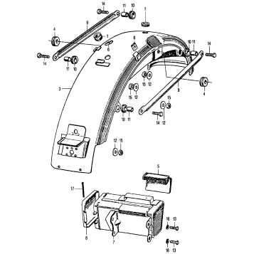 REAR FENDER + TOOL BOX K2