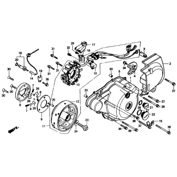LEFT CRANKCASE COVER