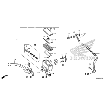 FRONT BRAKE MASTER       CYLINDER