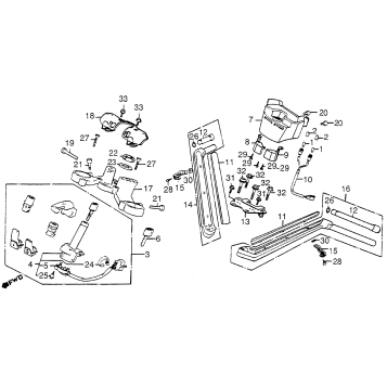 GL1200L HANDLEBAR + KEY SET 85