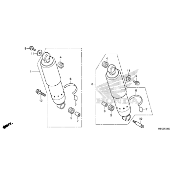 REAR SHOCK ABSORBER (1)