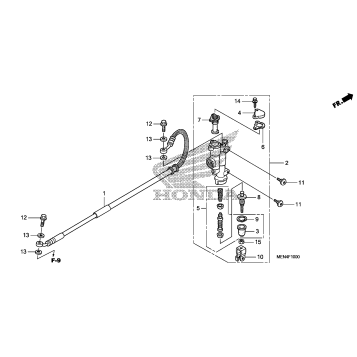 REAR BRAKE MASTER        CYLINDER