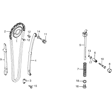 CAM CHAIN + TENSIONER