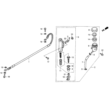 RR. BRAKE MASTER CYL.