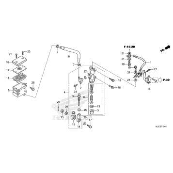 REAR BRAKE MASTER        CYLINDER (2)