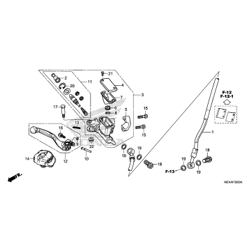 FRONT BRAKE MASTER       CYLINDER