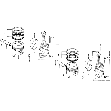 PISTON + CONNECTING ROD