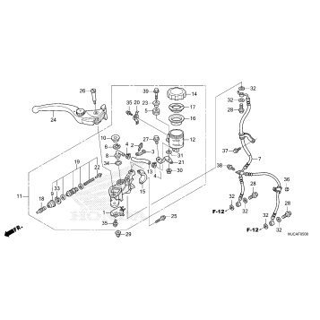 FRONT BRAKE MASTER       CYLINDER (1)