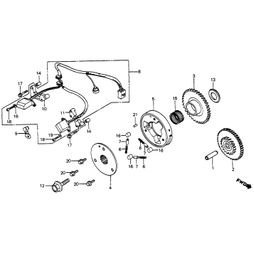PULSE GENERATOR + STARTER CLUTCH