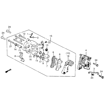 FRONT BRAKE CALIPER 1 82