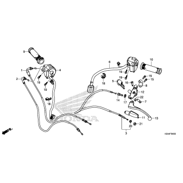 HANDLE LEVER@SWITCH@CABLE