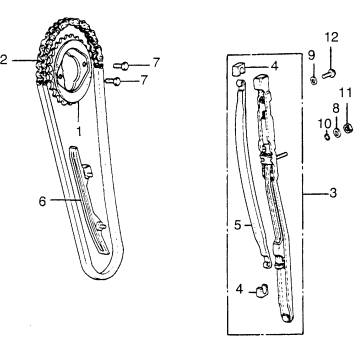 CAM CHAIN + TENSIONER