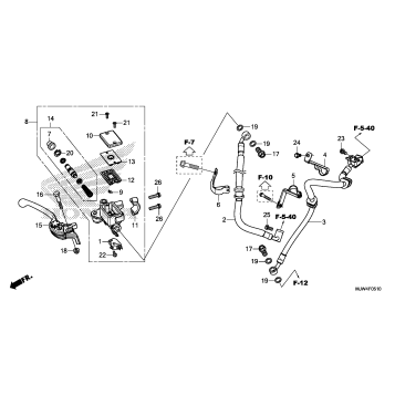 FRONT BRAKE MASTER       CYLINDER (2)