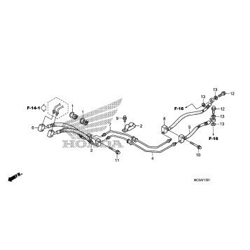 REAR BRAKE HOSE (ST1300A)
