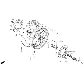 F2 FRONT WHEEL 91-94