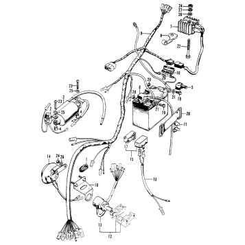 WIRE HARNESS + BATTERY
