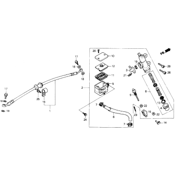 REAR BRAKE MASTER CYLINDER