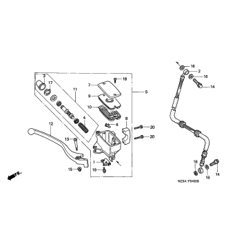 FRONT BRAKE MASTER CYLINDER