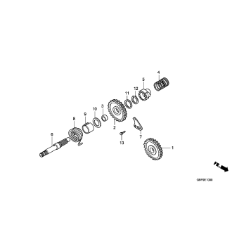 KICK STARTER SPINDLE