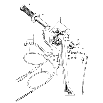 RIGHT HANDLE SWITCH + CABLE I