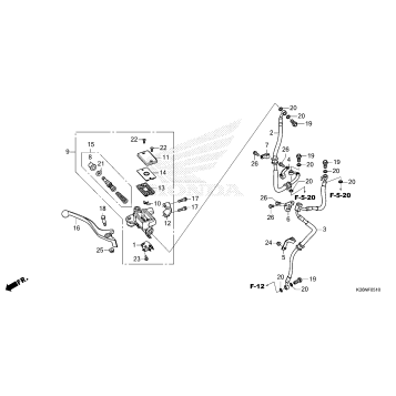 FRONT BRAKE MASTER       CYLINDER 2
