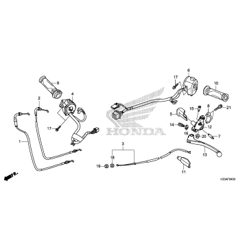 HANDLE LEVER@SWITCH@CABLE