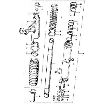CL RIGHT FRONT FORK K2