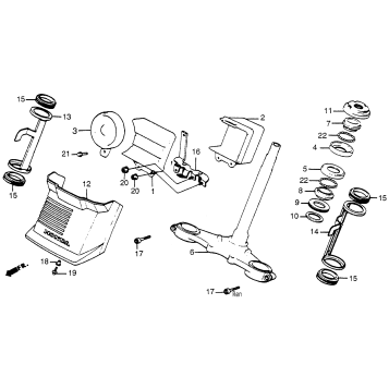 VT500FT STEERING STEM