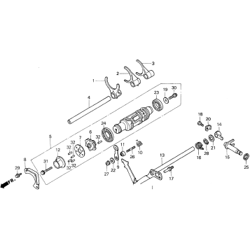 SHIFT DRUM + SHIFT FORK