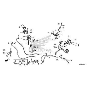 HANDLE LEVER@SWITCH@CABLE