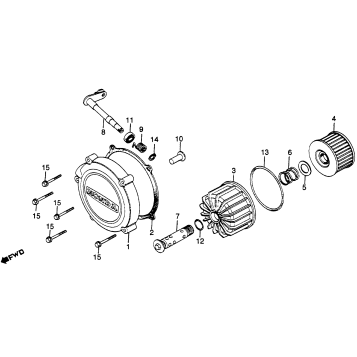 CLUTCH COVER + OIL FILTER