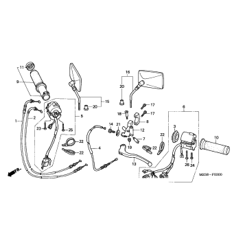 LEVER + HANDLE SWITCH + MIRROR