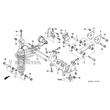 REAR SHOCK ABSORBER (ABS)