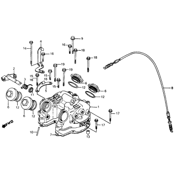 CYLINDER HEAD COVER 83-84