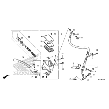 FRONT BRAKE MASTER       CYLINDER (2)