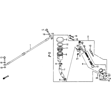 RR. BRAKE MASTER CYL.
