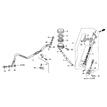 REAR BRAKE MASTER CYLINDER