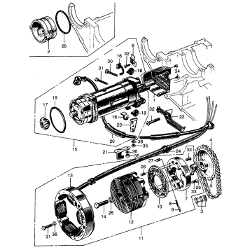 ALTERNATOR + STARTING MOTOR
