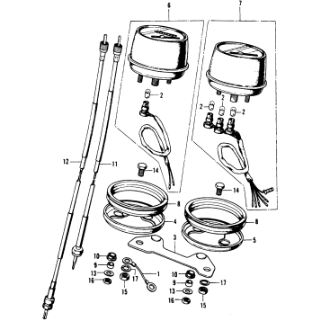 SPEEDOMETER + TACHOMETER K3-K4