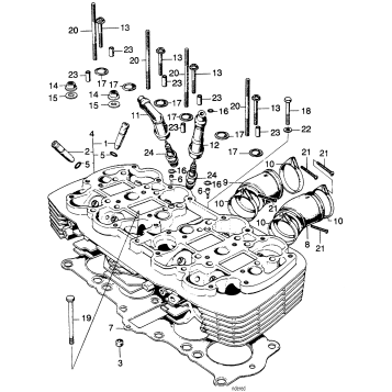 CYLINDER HEAD + INSULATOR