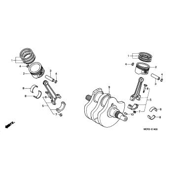 CRANKSHAFT + PISTON