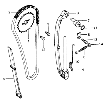 CAM CHAIN + TENSIONER