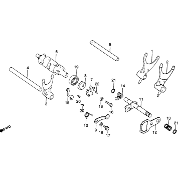 SHIFT DRUM + SHIFT FORK